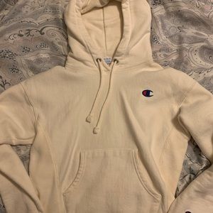 Cream Champion Sweatshirt from Tillys